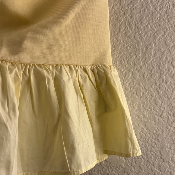Zara Light Yellow Ruffled Mini Skirt - Picture 2 of 4